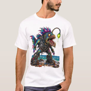 Camiseta de Peixe-Lanterna Punk Sem Futuro