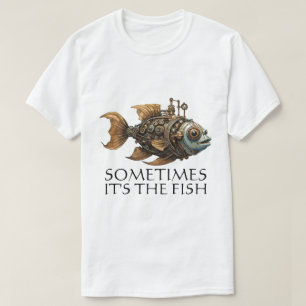 Camiseta de Peixe Steampunk!