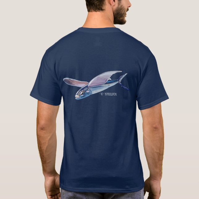 Camiseta de peixe voador (Verso)