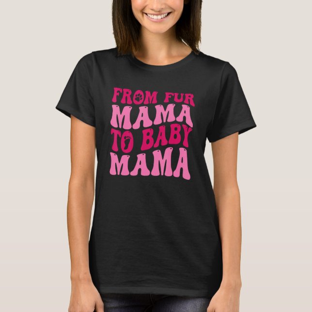 Camiseta De Pele Mamãe Para Bebê Cachorro Engraçado Mamãe G (Frente)