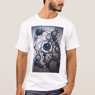 Camiseta de Percepção Abstrata do Olho Neurográfic