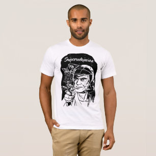 Camiseta de Personagem de Quadrinhos Retro de Ficç