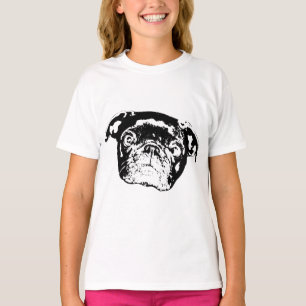 Camiseta de Personalidade de Pug de Férias