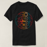 Camiseta de Pesca do Lago Retro Erie