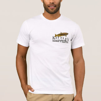 Camiseta de pesca do pescador salmão