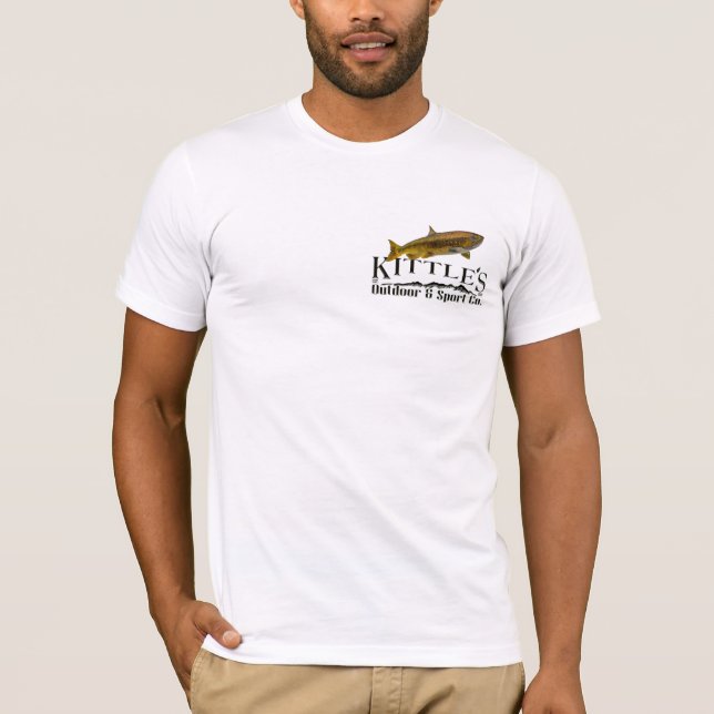 Camiseta de pesca do pescador salmão (Frente)