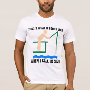 Camiseta de pesca engraçada