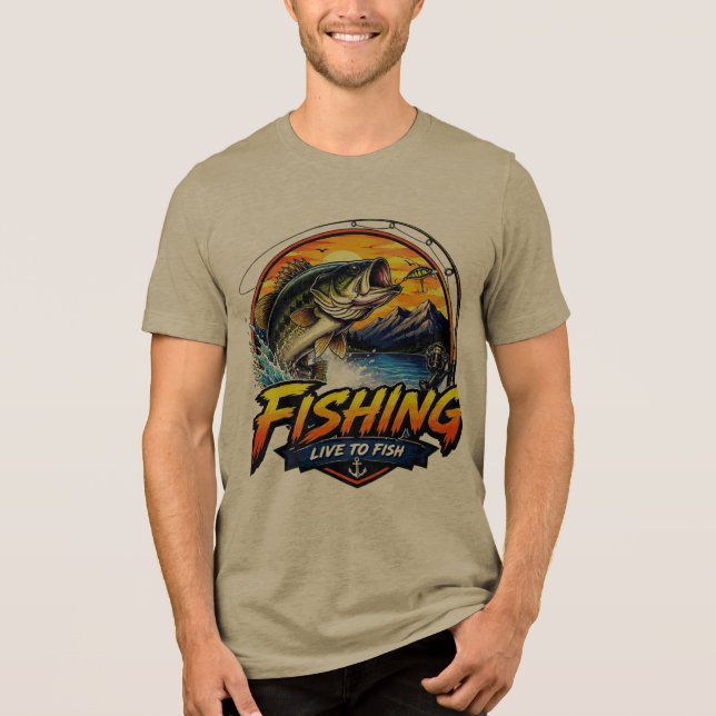 Camiseta de Pesca Masculina  (Frente)