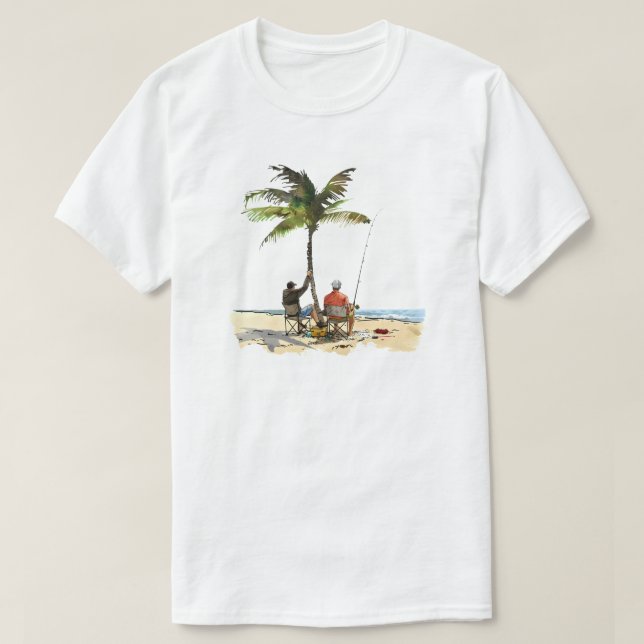 Camiseta de Pesca Oceânica (Frente do Design)