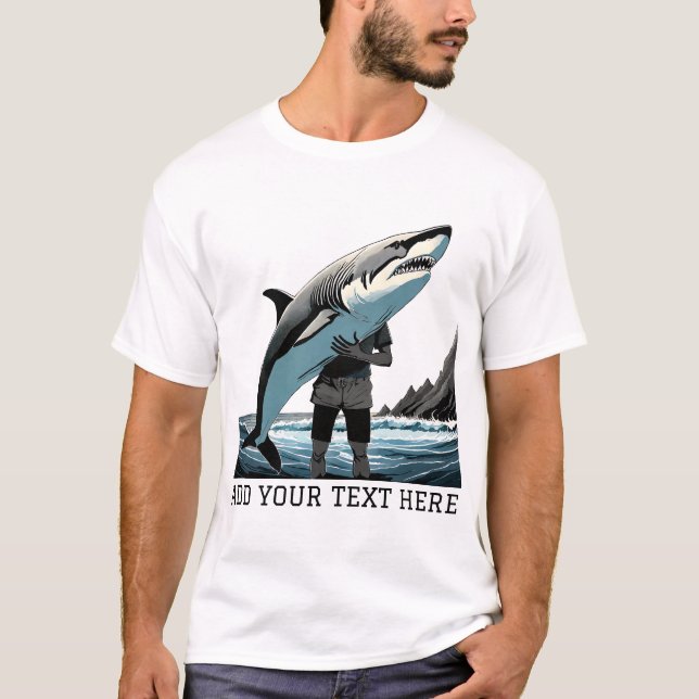 Camiseta de pesca personalizada (Frente)