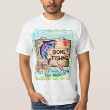 Camiseta de pesca personalizada desfeita