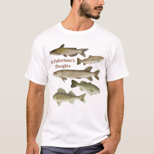 Camiseta de pesca, presentes de pescador, peixe