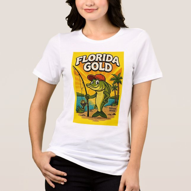 Camiseta de pesca temida da Flórida (Frente)
