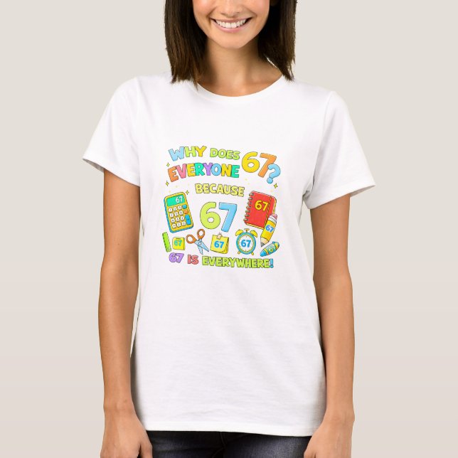 Camiseta de Piada de Números de Matemática Diverti (Frente)
