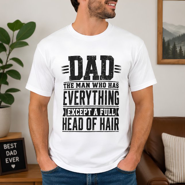 Camiseta de Piada de Pai Careca Engraçado Presente (Criador carregado)