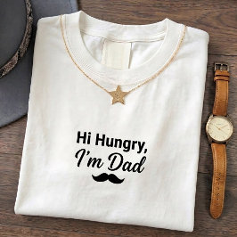 Camiseta de Piada de Pai Faminto Citação Engraçada