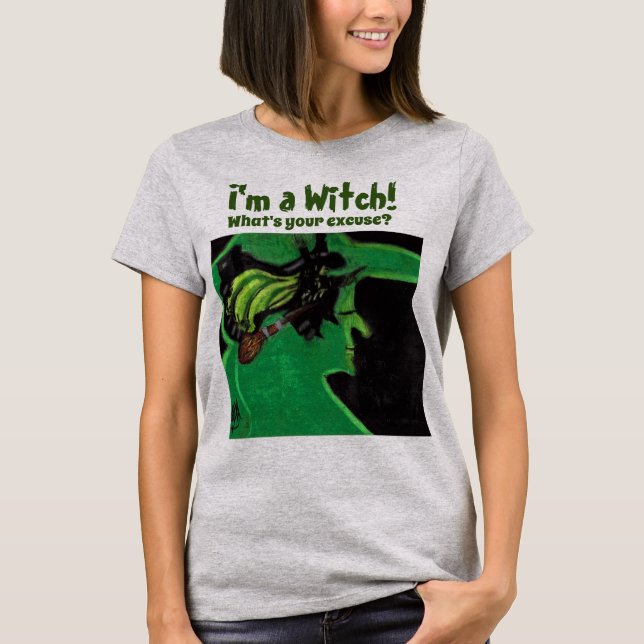 Camiseta de piada EU SOU BRUXA OZ (Frente)