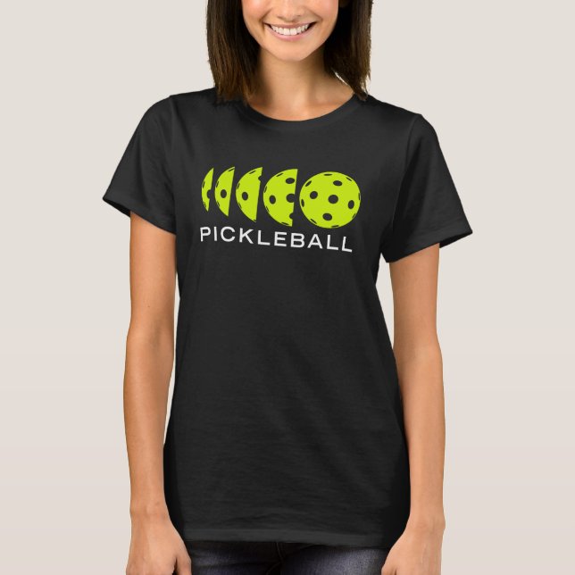 Camiseta de Pickleball: Dimensões da Pickleball (Frente)