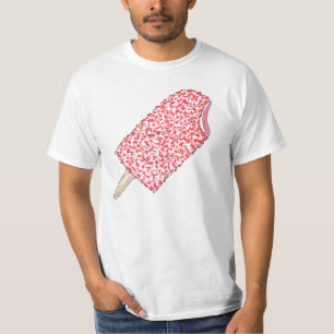 Camiseta de picolé de morango