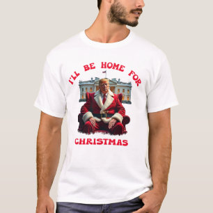Camiseta de pijama de Natal do Papai Noel Trump en