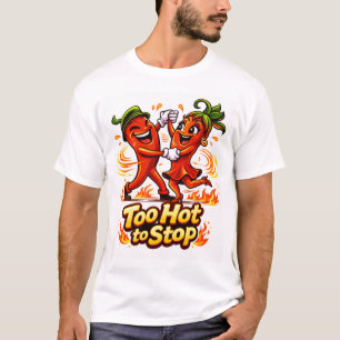 Camiseta de pimenta chili de desenho animado fofo
