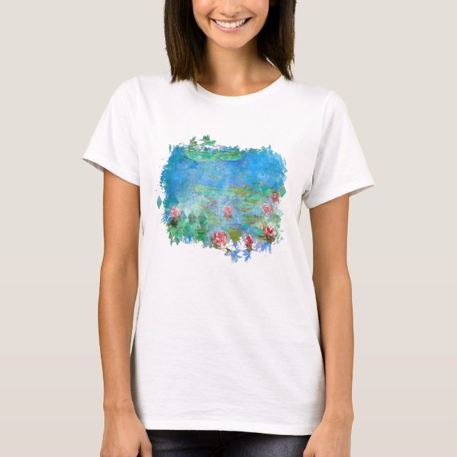 ** Camiseta de Pintura de Pintura de Pond Lily Pad (Frente)