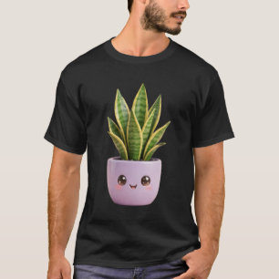 Camiseta de Planta Cobra Kawaii Planta Interna