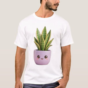 Camiseta de Planta de Cobra Kawaii Planta Interna