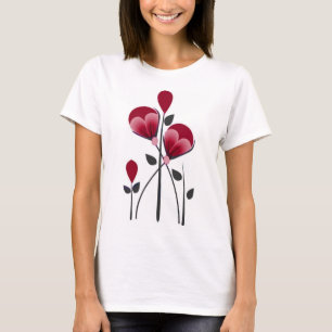 Camiseta de Plantas, Folhas e Flores