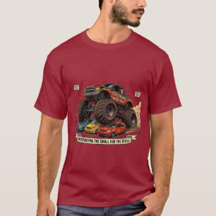 Camiseta de pneu sobressalente de caminhão monstro
