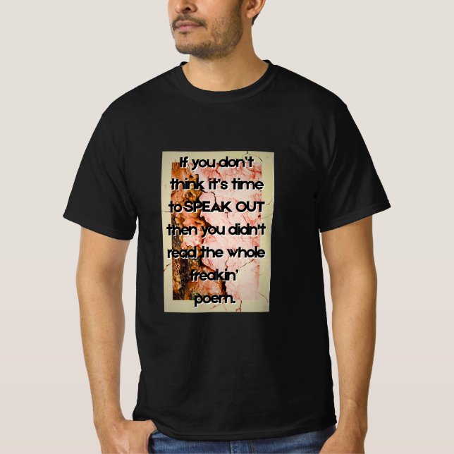 Camiseta de Poema Louco T (Frente)