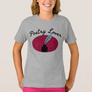 Camiseta De Poesia Para Crianças De Poesia - Para