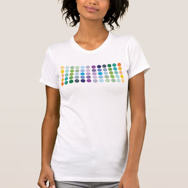 Camiseta de Pontos Coloridos (Frente)