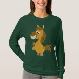 Camiseta de Pony Mulheres de Cartoon Impetuante