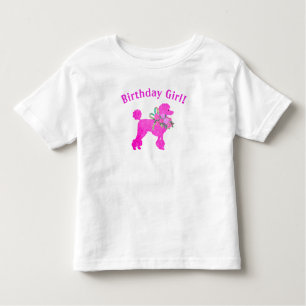 Camiseta de Poodle Rosa