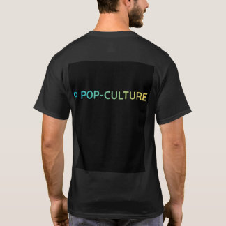 Camiseta de POP-CULTURA - Tipografia Gradiente nas