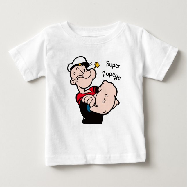 Camiseta de Popeye para crianças (Frente)