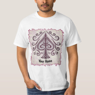 Camiseta de pôquer de Espadas
