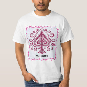 Camiseta de pôquer de Espadas