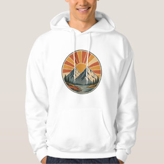 Camiseta de Poster de Viagem Picos do Pôr do Sol R