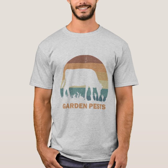 Camiseta de pragas do jardim (Frente)