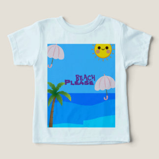 Camiseta de Praia para Criança – Oceano de Verão E