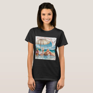 Camiseta de Praia Sol, Mar e um Bom Livro