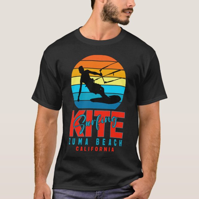 Camiseta de praia Zuma Kitesurfing (Frente)