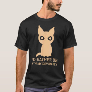 Camiseta De preferência Com o Meu Devon Rex - Amante de gat