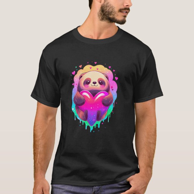 Camiseta de preguiça com Kawaii Sloth (Frente)