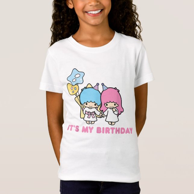 Camiseta de Presente de Aniversário de Gêmeos Fofa (Frente)