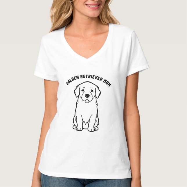Camiseta de Presente de Cachorro Fofo da Mamãe do  (Frente)