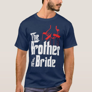 Camiseta de presente de casamento do irmão da noiv