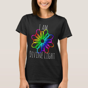 Camiseta de presente de meditação de yoga Luz Divi